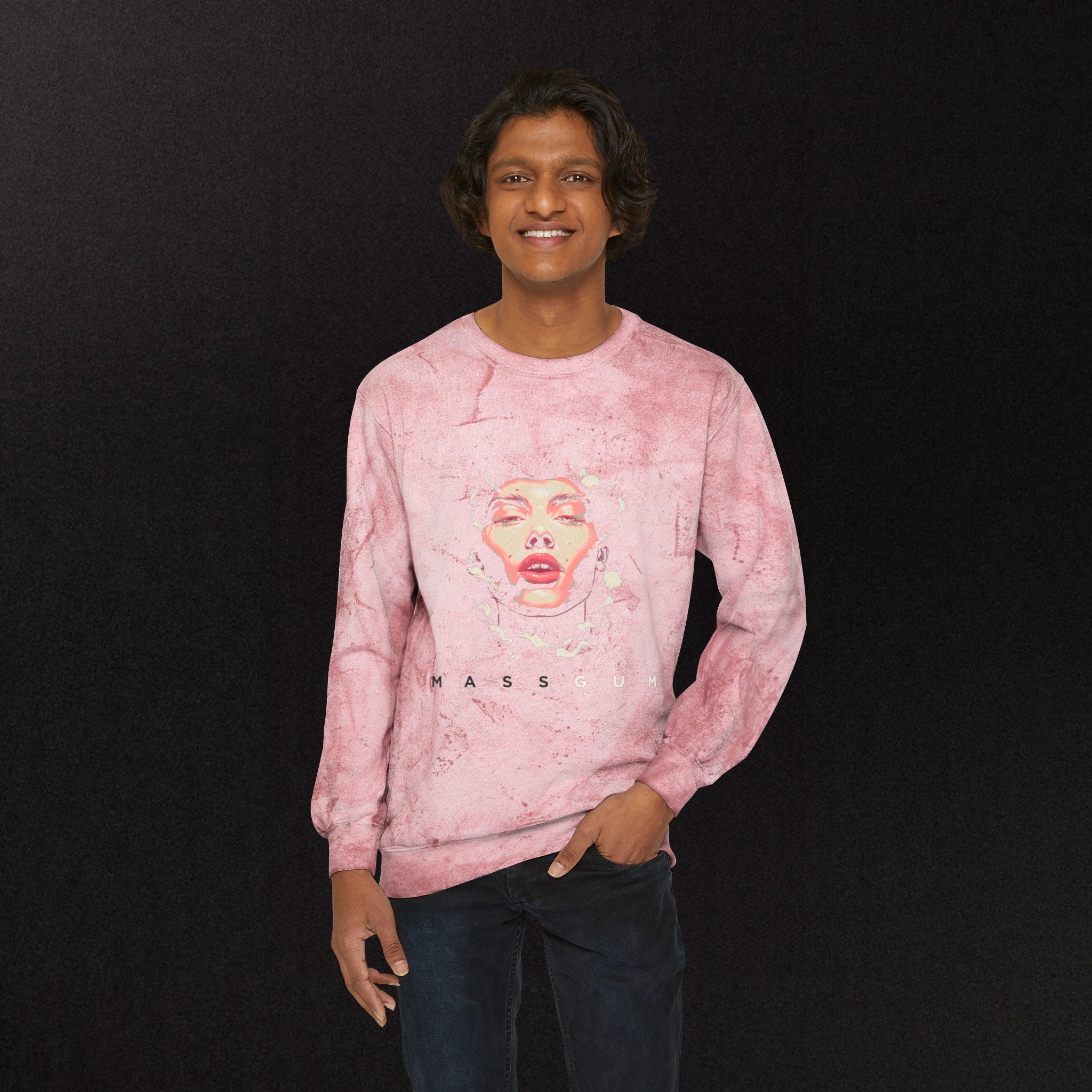 Unisex Color Blast Crewneck Sweatshirt