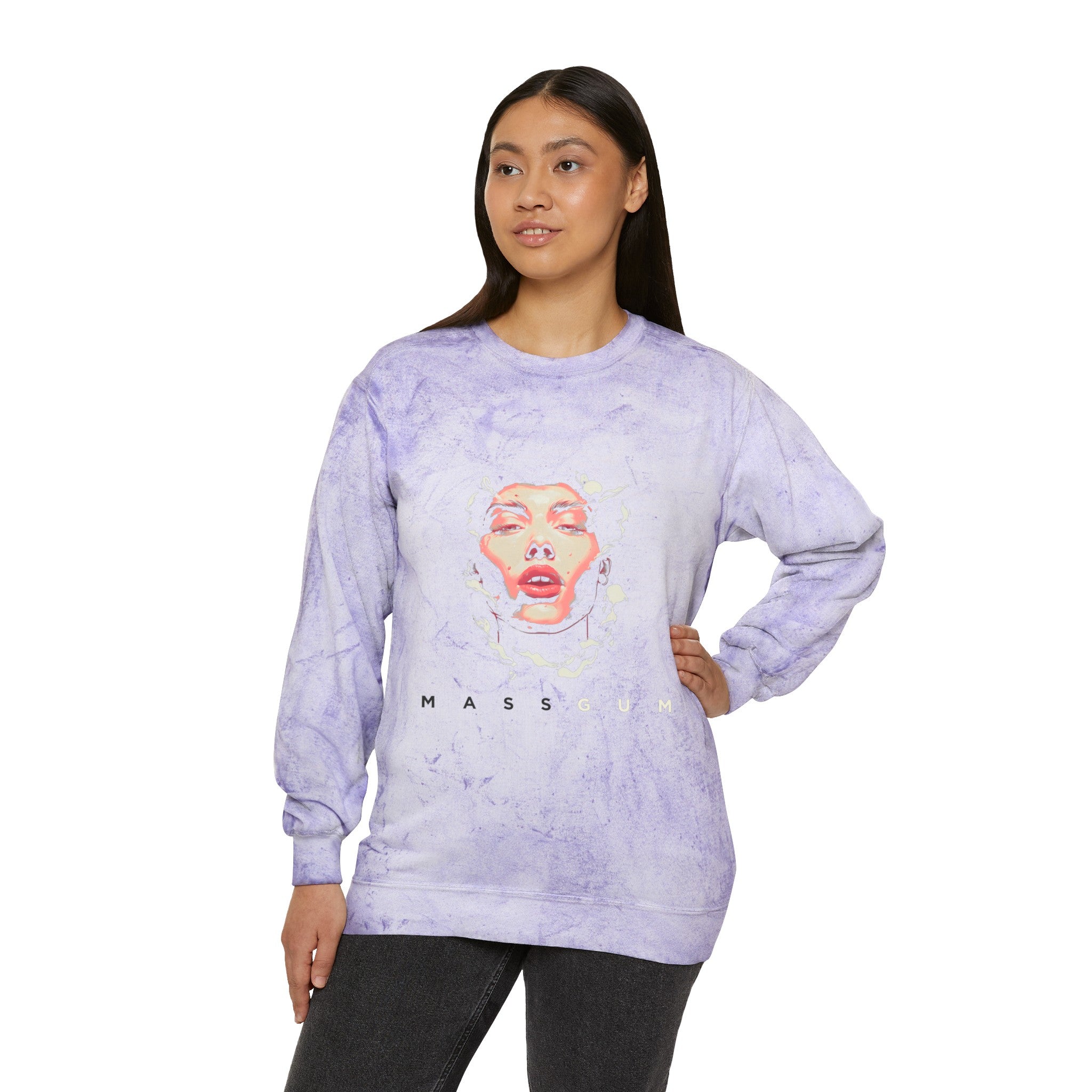 Unisex Color Blast Crewneck Sweatshirt